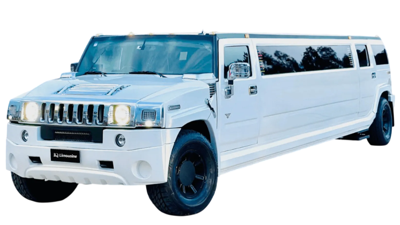 Pricing 17 Hummer H2 Stretch Limo parked for group celebration in Chicago