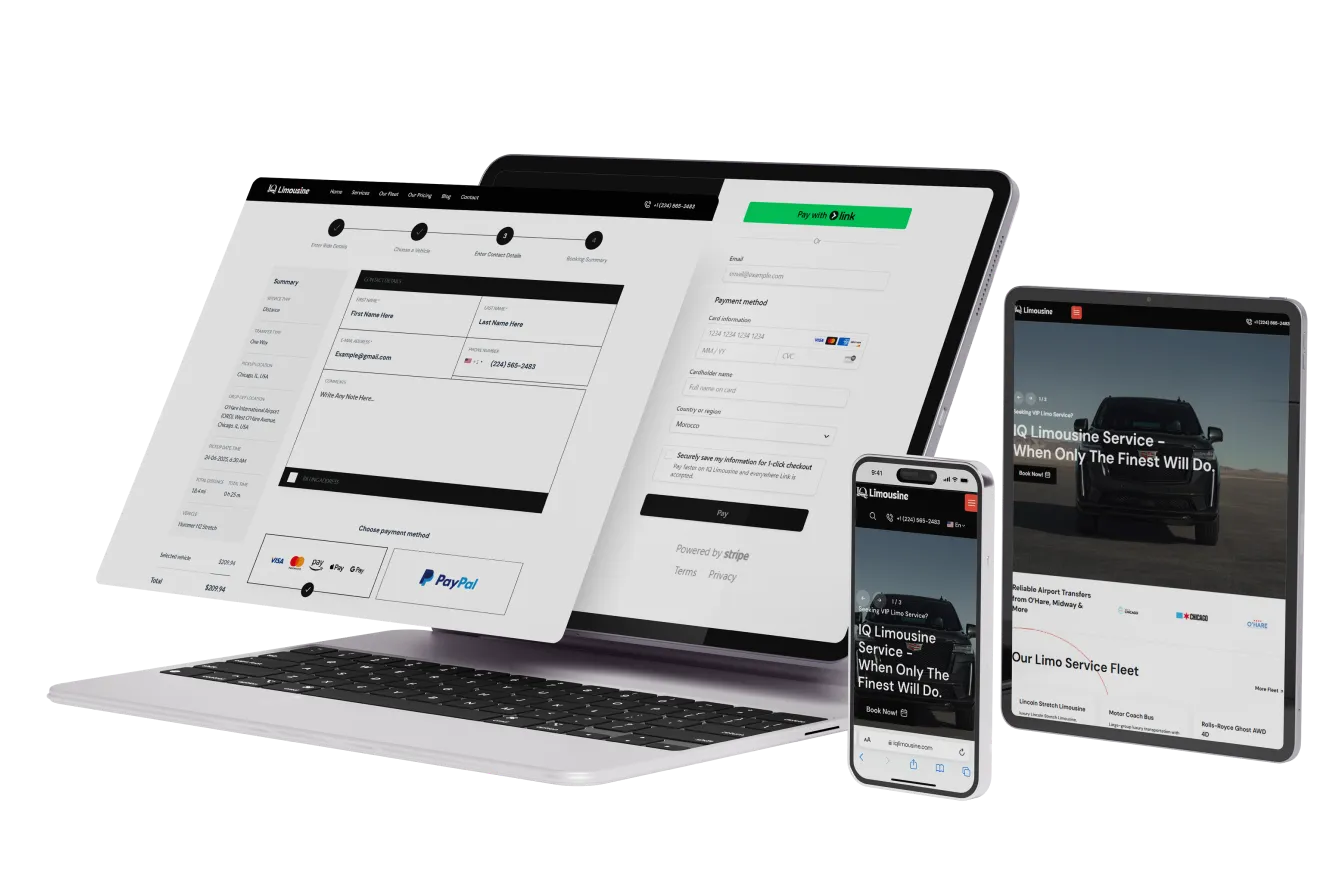 Chevy Suburban Chicago 36 IQ Limousine Book System - Easy To Book Any Limo Vehicle
