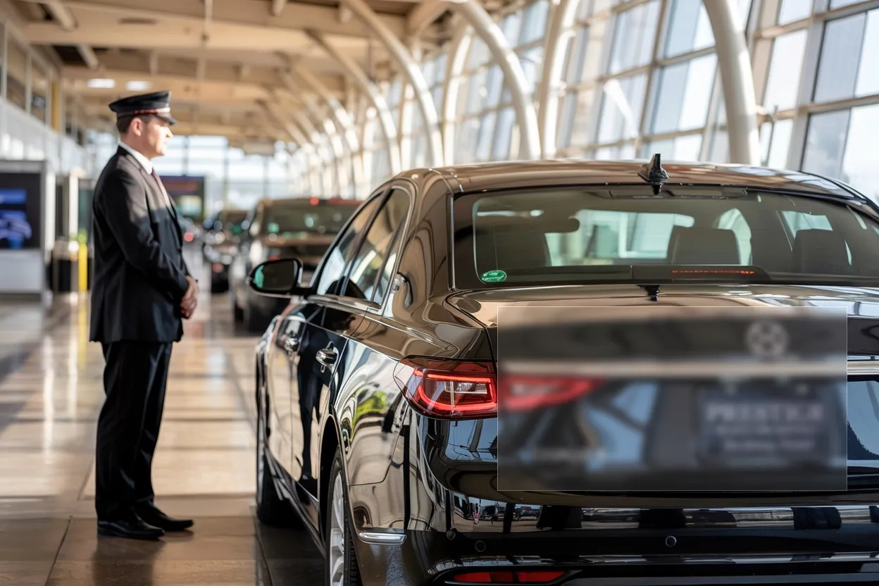 Premium limo service from Chicago O’Hare Airport with luxury sedan and chauffeur